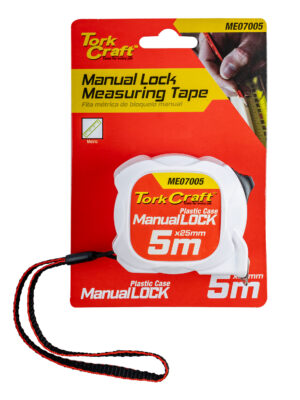 ME07005.jpg MEASURING TAPE M/LOCK 5M X 25MM PLASTIC CASING