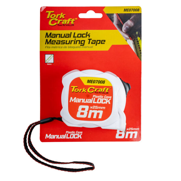 ME07008.jpg MEASURING TAPE M/LOCK 8M X 25MM PLASTIC CASING