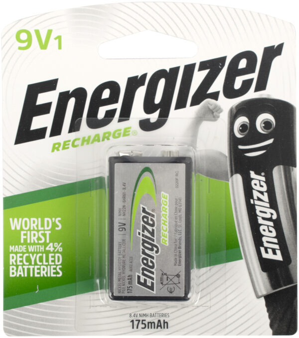 RECHARGE 9V BATTERY-1PACK (MOQ6) ENERGIZER