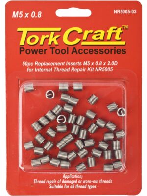 THREAD REPAIR KIT M5 X 0.8 X 2.0D REPL. INSERTS FOR NR5005