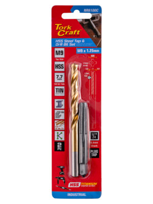 TAP HSS 9X1.25 & DRILL 7.7MM 2PC SET