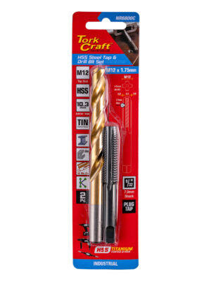 TAP HSS 12X1.75 & DRILL 10.3MM 2PC SET
