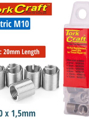 THREAD REPAIR KIT M10 X 2D REPLACEMENT INSERTS 5PCE