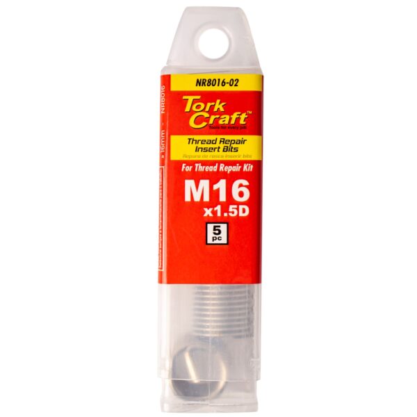 NR8016-02.jpg THREAD REPAIR KIT M16 X 1.5D REPLACEMENT INSERTS 5PCE