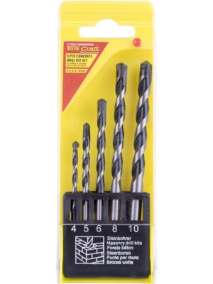 MASONRY DRILL BIT SET 5PC 4-10MM