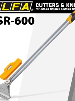 OLFA HEAVY DUTY SCRAPER 600MM WITH 0.8MM BLADE AND SAFETY BLADE COVER