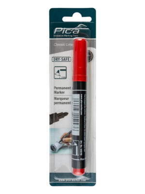 PICA520-40-SB.jpg PERMANENT MARKER 1-4MM ROUND TIP RED BLISTER