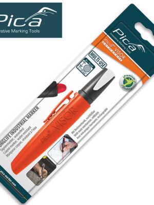 PICA VISOR PERMANENT MARKER 10MM TIP WHITE IN BLISTER