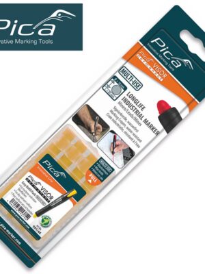 PICA VISOR PERMANENT MARKER REFILLS YELLOW 4PC IN BLISTER