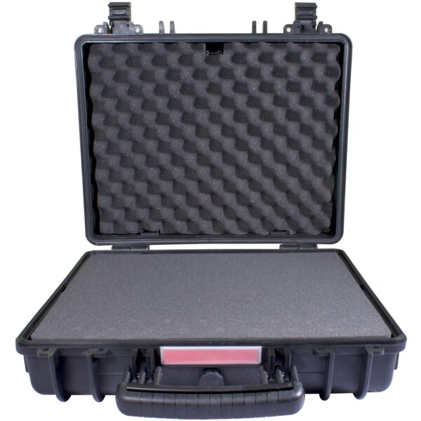 PLC1070.jpg HARD CASE 410X340X220MM OD WITH FOAM BLACK WATER & DUST PROOF (443412)