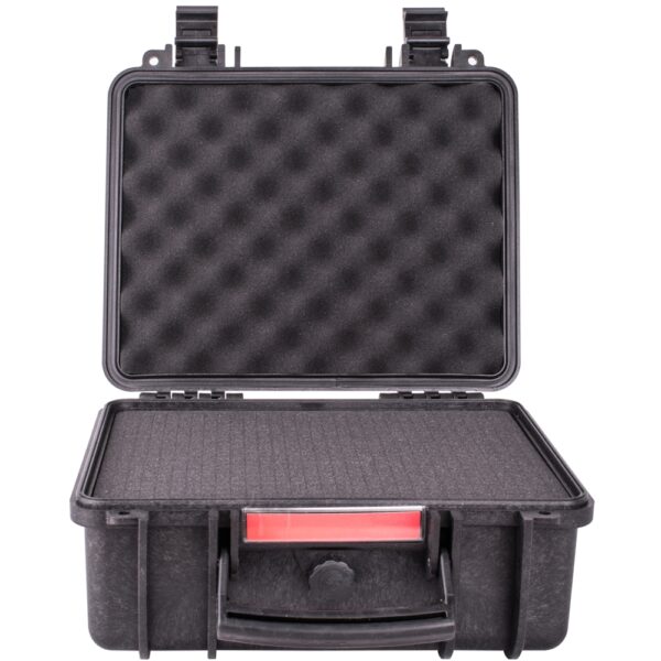 PLC1530.jpg HARD CASE 350X315X165MM OD WITH FOAM BLACK WATER & DUST PROOF (312413)