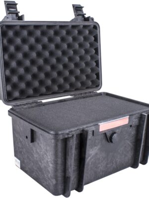HARD CASE 420X300X290MM OD WITH FOAM BLACK WATER & DUST PROOF (382323)