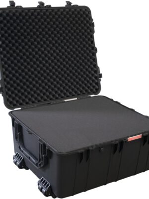PLC786639.jpg PLASTIC CASE 847 X 722 X 432MM OD WHEELS WITH FOAM BLACK CASE WATER &