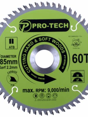 SAW BLADE TCT 185 X 2.2 X 30 X 60T WOOD PROF.