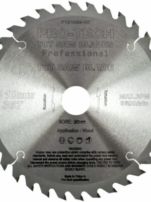 SAW BLADE TCT 210X2.4X30X36T WOOD PROF. PRO-TECH FES. TS75