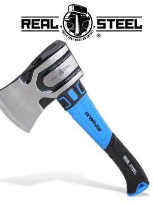 AXE HAMMER HEAD SMALL GRAPH. HANDLE REAL STEEL