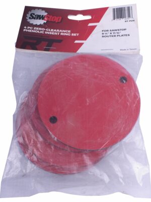 PHENOLIC INSERT RING ZERO CLARANCE 4PC SET FOR ROUTER LIFT RT-LFT SAWS