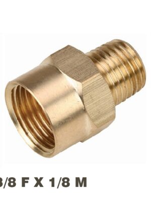 REDUCER BRASS 1/8X3/8 M/F