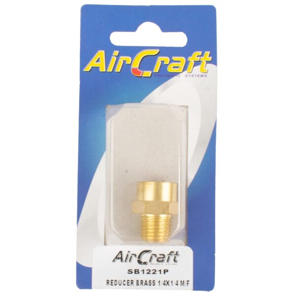 SB1221P.jpg REDUCER BRASS 1/4X1/4 M/F 1PC PACK
