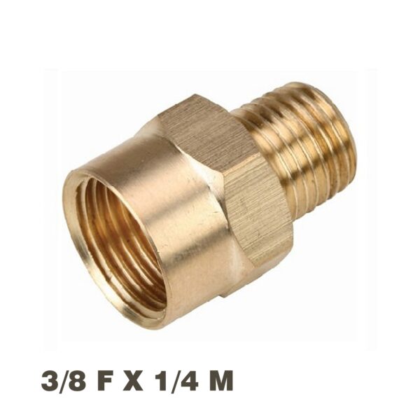 SB1222.jpg REDUCER BRASS 1/4X3/8 M/F