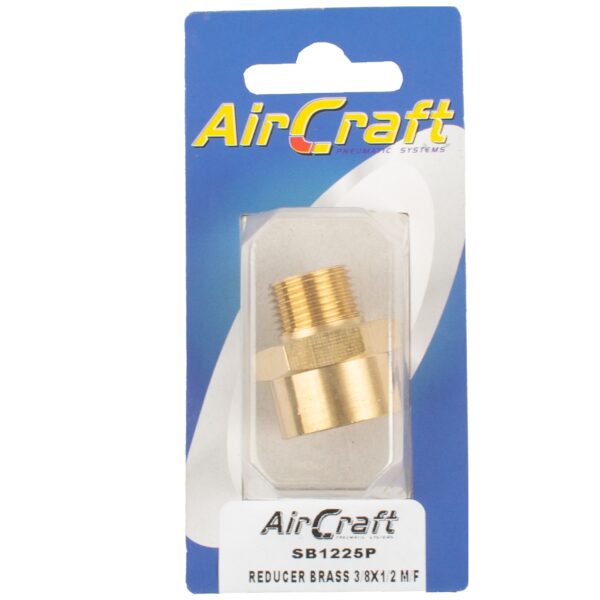 REDUCER BRASS 3/8X1/2 M/F 1PC PACK