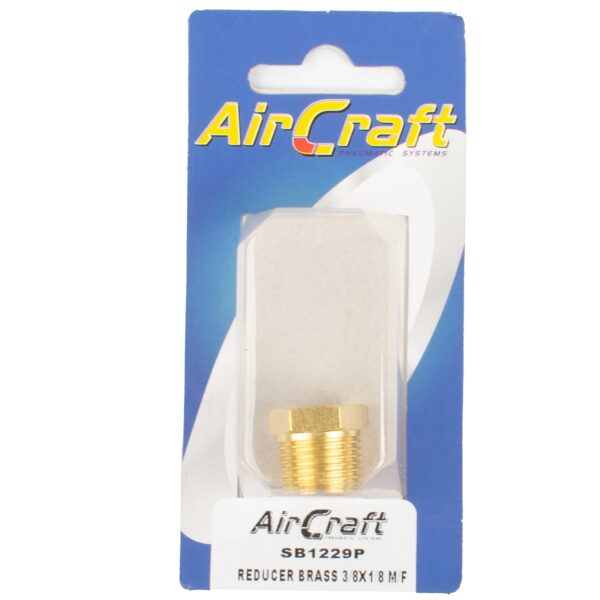 SB1229P.jpg REDUCER BRASS 3/8X1/8 M/F CONICAL 1PC PACK