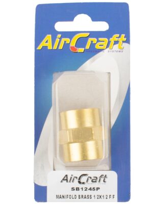 MANIFOLD BRASS 1/2X1/2 F/F 1PC PACK