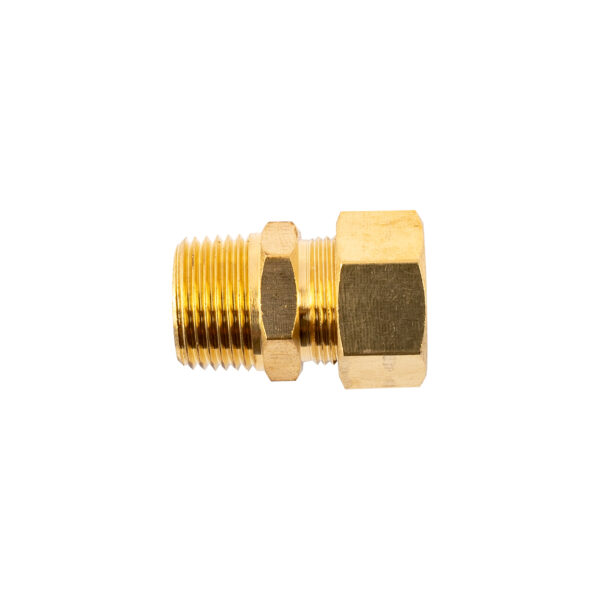 BRASS CONICAL STR. 1/2' TUBE X 3/8' M