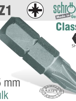 POZI.NO.1X25MM CLASSIC BIT BULK