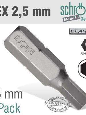 HEX/ALLEN INS.BIT 2.5MM 2/PACK