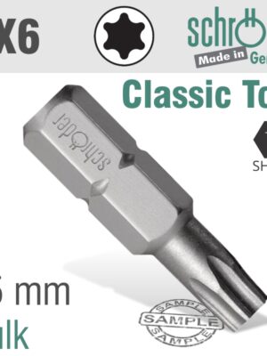 TORX TX6 CLASSIC BIT 25MM BULK