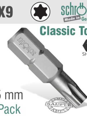 SC20832.jpg TORX TX9 CLASSIC BIT 25MM 2CD