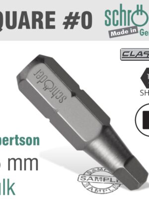 SQ.RECESS NO.0 INSERT BIT