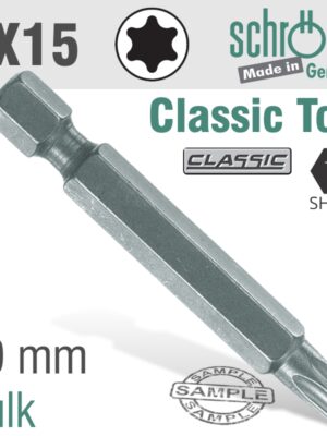 TORX TX15 CLASSIC POWER BIT 50MM BULK