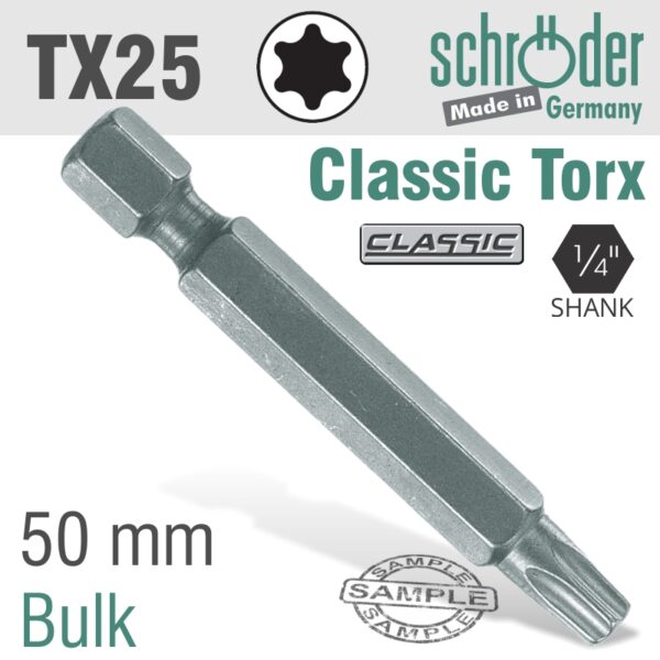 SC23879.jpg TORX TX25 CLASSIC POWER BIT 50MM BULK