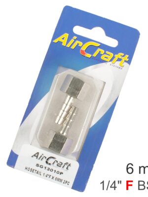 HOSETAIL 1/4'F X 6MM 2PC PACK