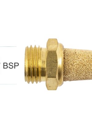 MUFFLER BRASS CONICAL 1/4' MALE