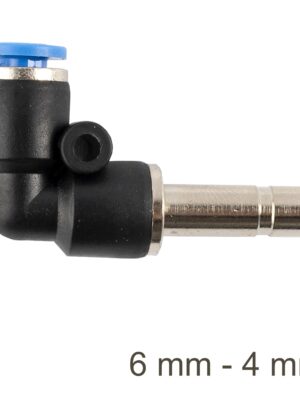 RED. INSERT ELBOW PU 6MM - 4MM