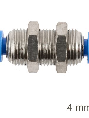 METAL BULKHEAD STR. CONNECTOR 4MM
