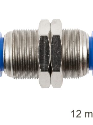 METAL BULKHEAD STR. CONNECTOR 12MM