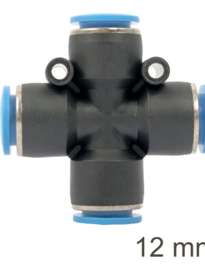 PU HOSE FITTING 4 WAY CONNECTOR 12MM