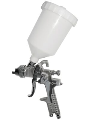 SPRAY GUN HVLP 1.7MM NOZZLE 600CC PLASTIC CUP