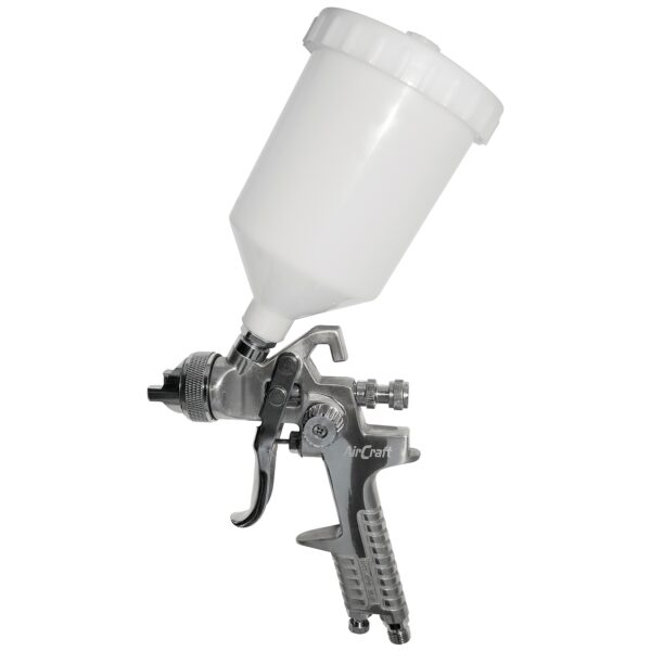 SG20H827-01.jpg SPRAY GUN HVLP 1.7MM NOZZLE 600CC PLASTIC CUP