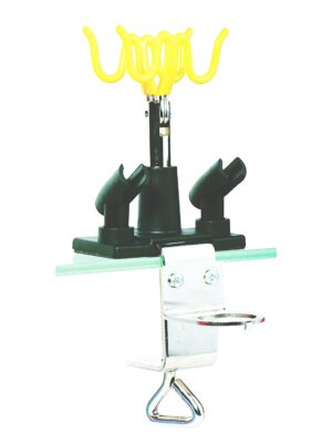 AIRBRUSH HOLDER FOR TABLE EDGE WITH CLAMP
