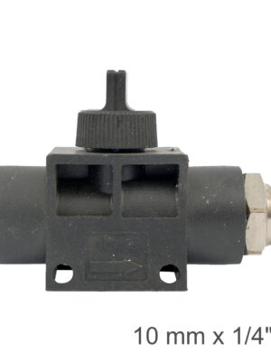 PU HOSE FITTING VALVE 10MM X 1/4'M