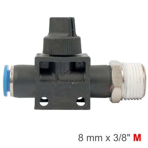 SG20HVSF03-08.jpg PU HOSE FITTING VALVE 8MM X 3/8'M