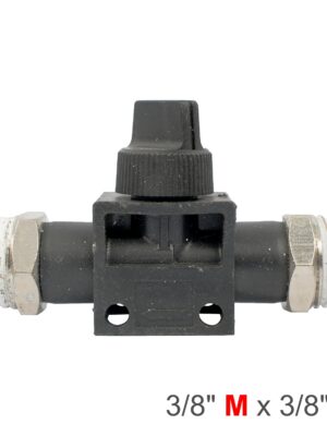 SG20HVSS03-03.jpg PU HOSE FITTING VALVE 3/8'M X 3/8'M