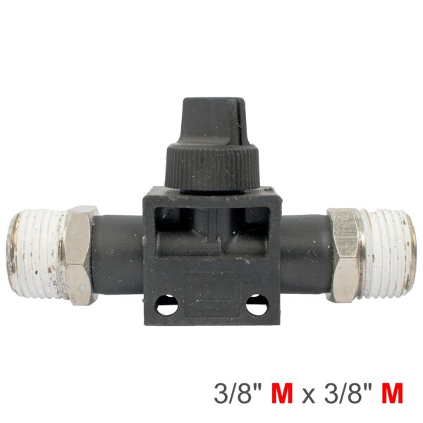 SG20HVSS03-03.jpg PU HOSE FITTING VALVE 3/8'M X 3/8'M