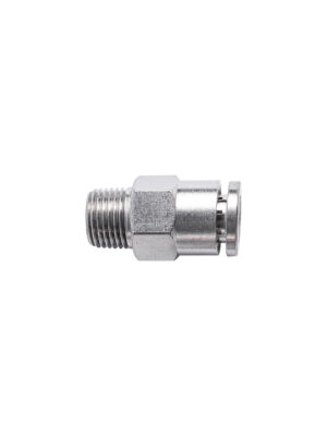 METAL PU FITTING STRAIGHT 6MM X 1/8' M