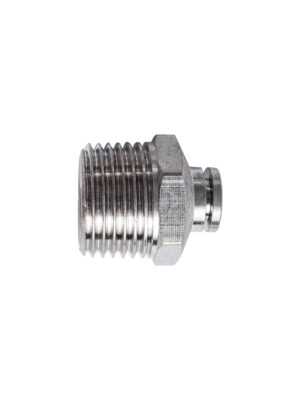 METAL PU FITTING STRAIGHT 6MM X 1/2' M